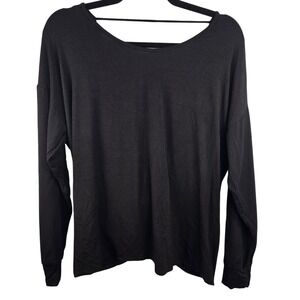 Half &‎ Half Open Back Long-sleeved Top Women's Medium Rayon Boutique Brand